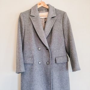 Vintage 70s Pendleton wool long trench coat USA